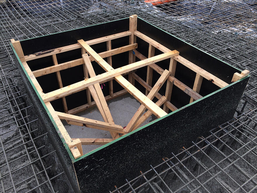 Reinforced stormwater pit formwork